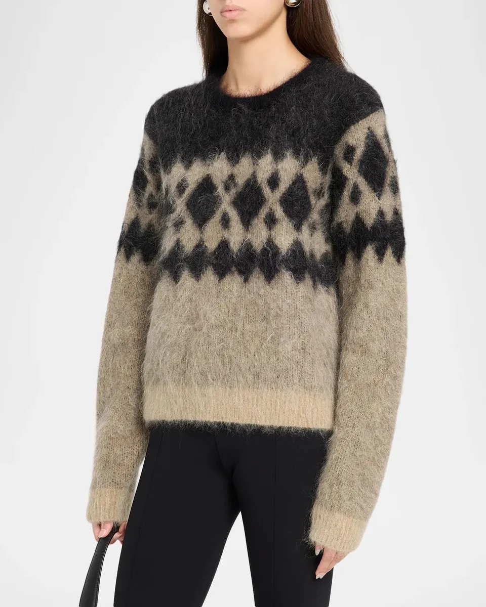 The Garment Roma Argyle Mohair-Blend Sweater | Thumbnail 4