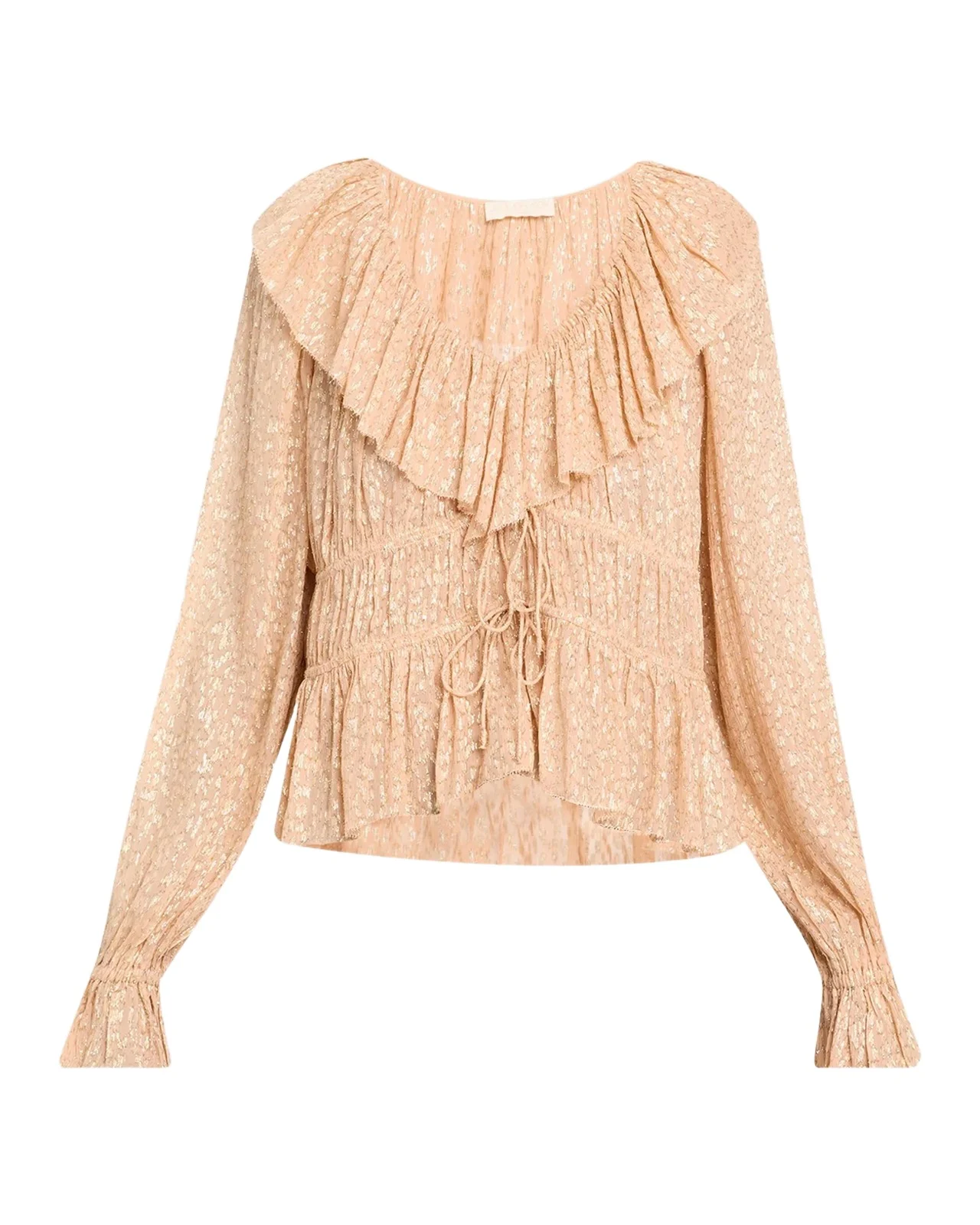 Odilia Ruffled Silk-Blend Blouse Odilia Ruffled Silk-Blend Blouse