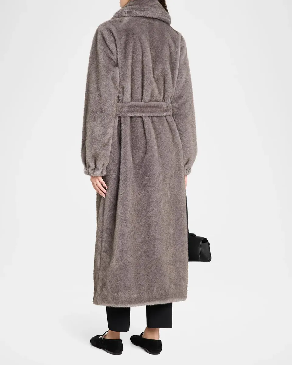 The Garment Bianchi Faux-Fur Tie-Waist Coat | Thumbnail 3 The Garment Bianchi Faux-Fur Tie-Waist Coat | Thumbnail 3