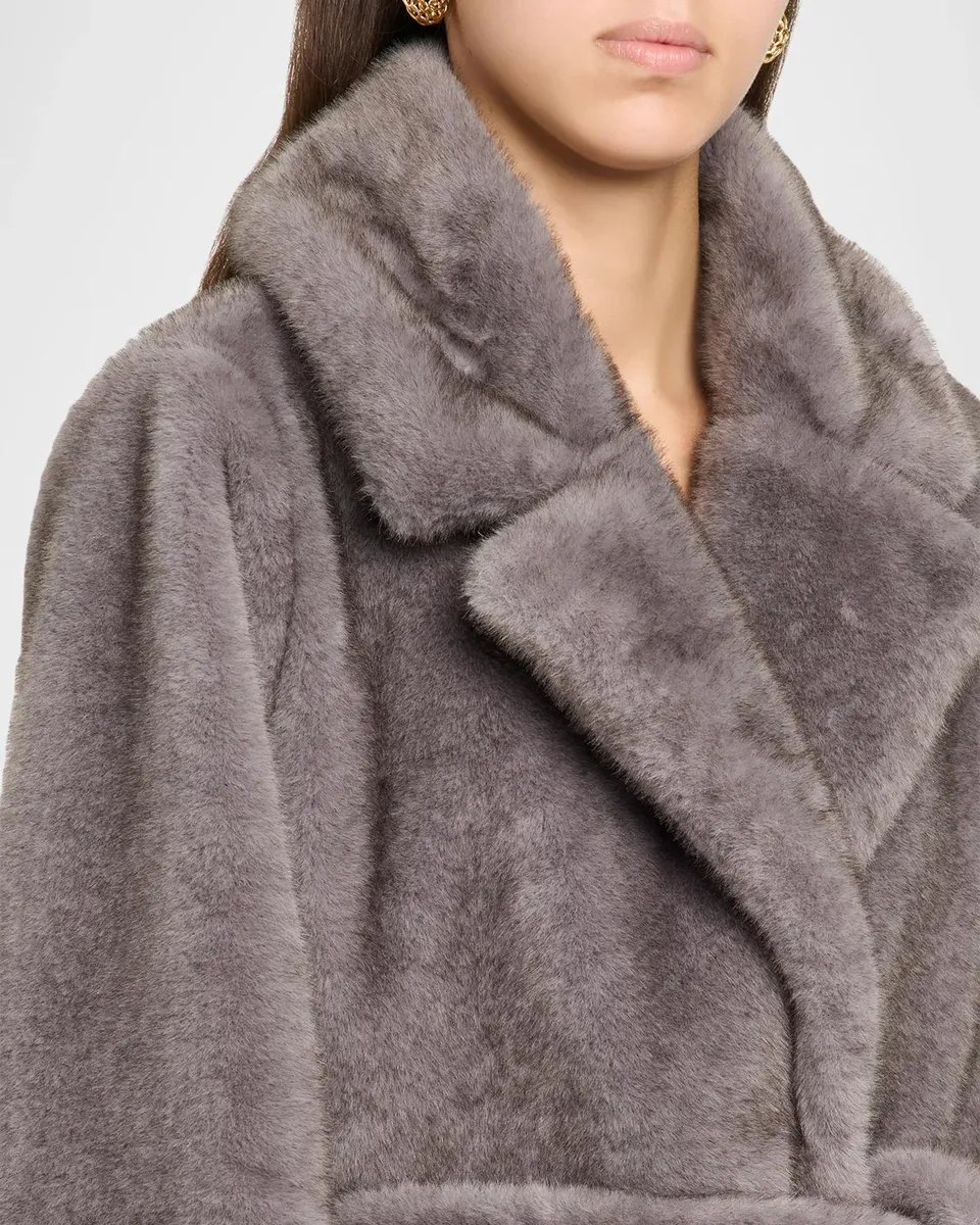The Garment Bianchi Faux-Fur Tie-Waist Coat | Thumbnail 5 The Garment Bianchi Faux-Fur Tie-Waist Coat | Thumbnail 5