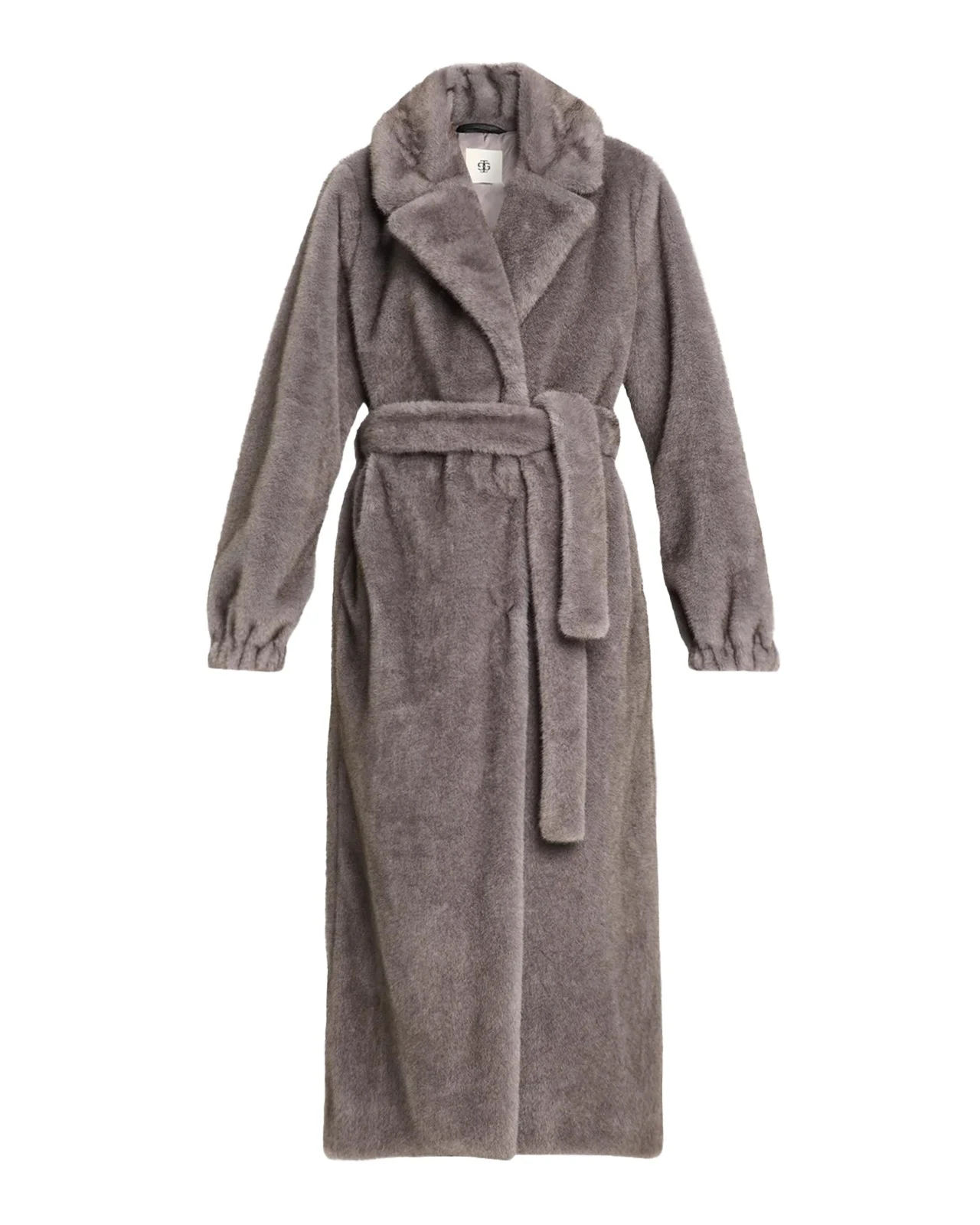 The Garment Bianchi Faux-Fur Tie-Waist Coat