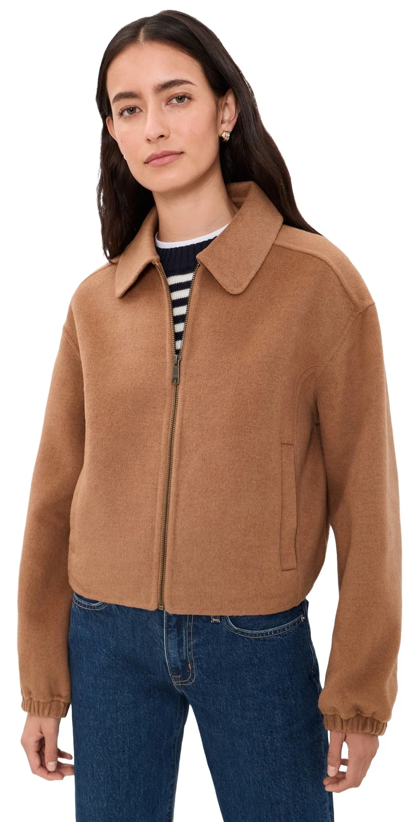 Marine Layer Zip Up Wool Jacket