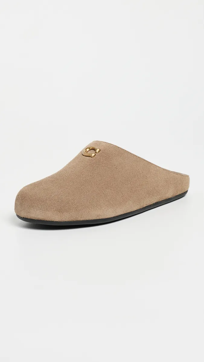 Coach Sculpted C Soft Suede Mules | Thumbnail 5