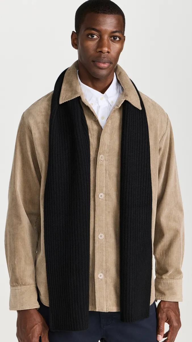 Vince Cashmere Shaker Stitch Rib Knit Scarf | Thumbnail 3 Vince Cashmere Shaker Stitch Rib Knit Scarf | Thumbnail 3