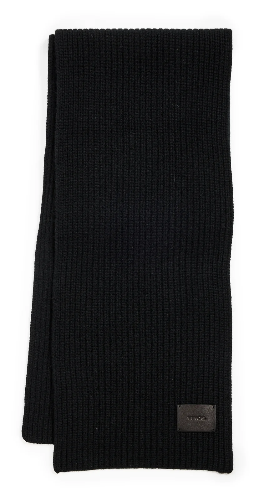 Vince Cashmere Shaker Stitch Rib Knit Scarf