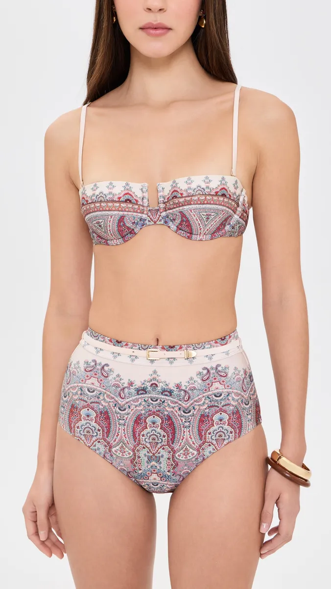 Zimmermann Fairlight High Waist Bikini Bottoms | Thumbnail 4 Zimmermann Fairlight High Waist Bikini Bottoms | Thumbnail 4