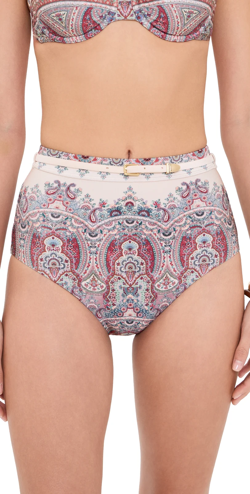 Zimmermann Fairlight High Waist Bikini Bottoms