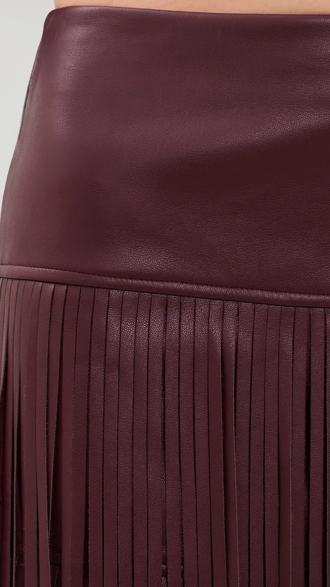 L'Agence Karoline Maxi Fringe Skirt | Thumbnail 6