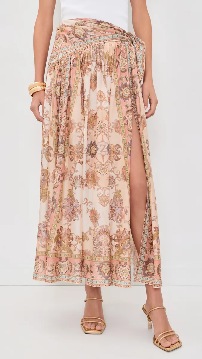 Zimmermann Echo Scarf Midi Silk Skirt | Thumbnail 2 Zimmermann Echo Scarf Midi Silk Skirt | Thumbnail 2