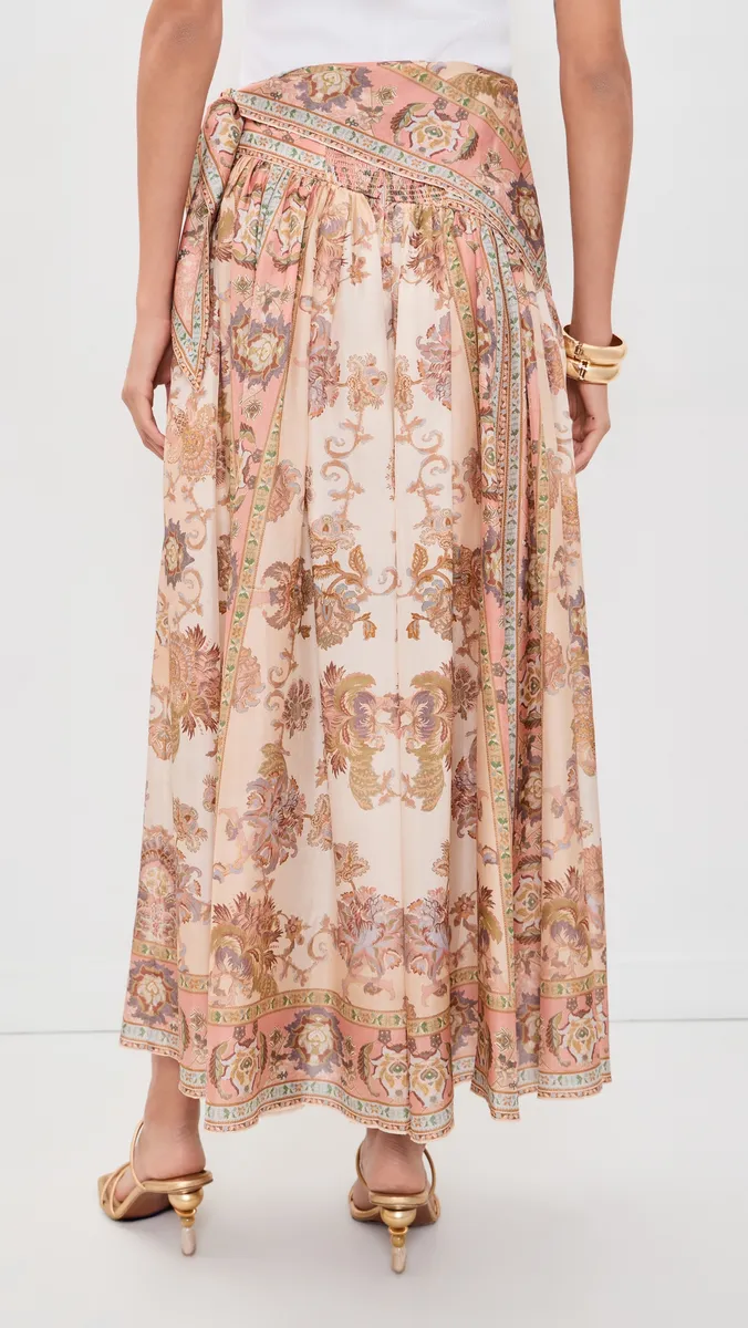Zimmermann Echo Scarf Midi Silk Skirt | Thumbnail 3 Zimmermann Echo Scarf Midi Silk Skirt | Thumbnail 3