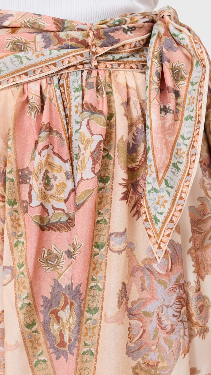 Zimmermann Echo Scarf Midi Silk Skirt | Thumbnail 6 Zimmermann Echo Scarf Midi Silk Skirt | Thumbnail 6