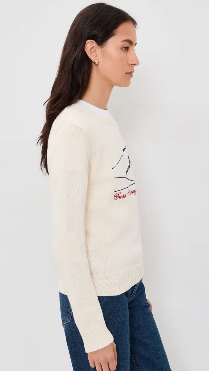 Sporty & Rich Cross Country Knitted Sweater | Thumbnail 4