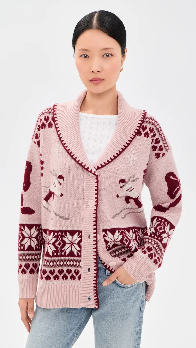 LoveShackFancy Frelle Wool Cardigan | Thumbnail 2