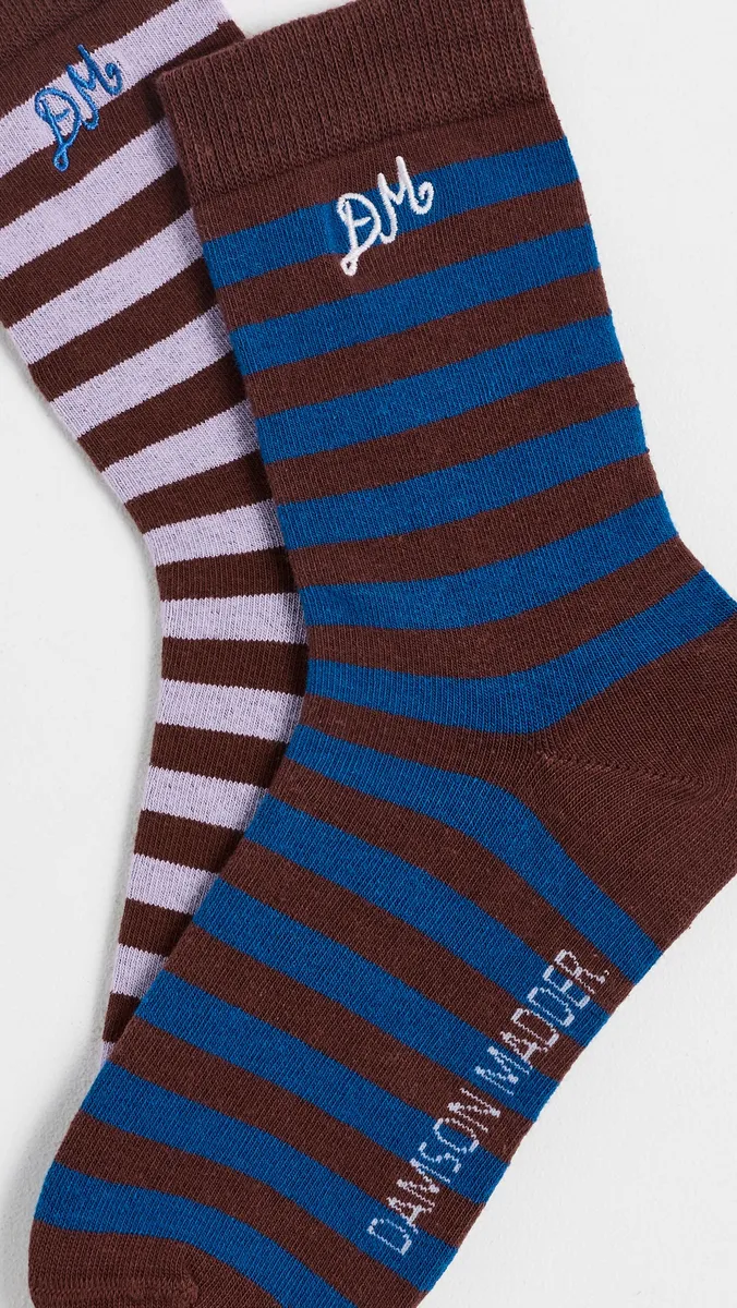 Damson Madder Stripe Socks 2-Pack | Thumbnail 3 Damson Madder Stripe Socks 2-Pack | Thumbnail 3
