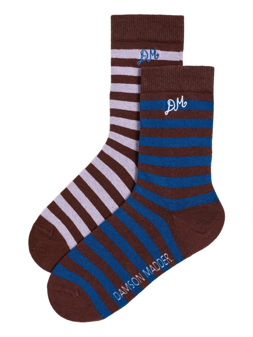 Damson Madder Stripe Socks 2-Pack