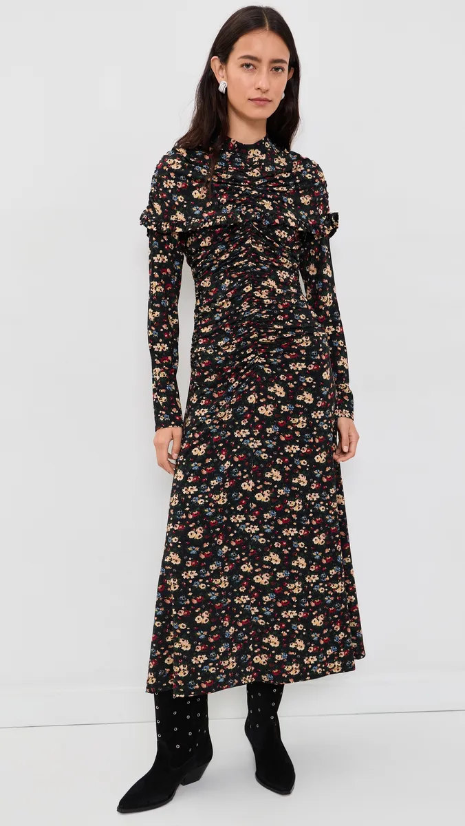Sea Kaiya Floral Ruffle Midi Dress | Thumbnail 2