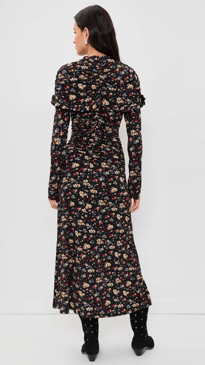 Sea Kaiya Floral Ruffle Midi Dress | Thumbnail 3