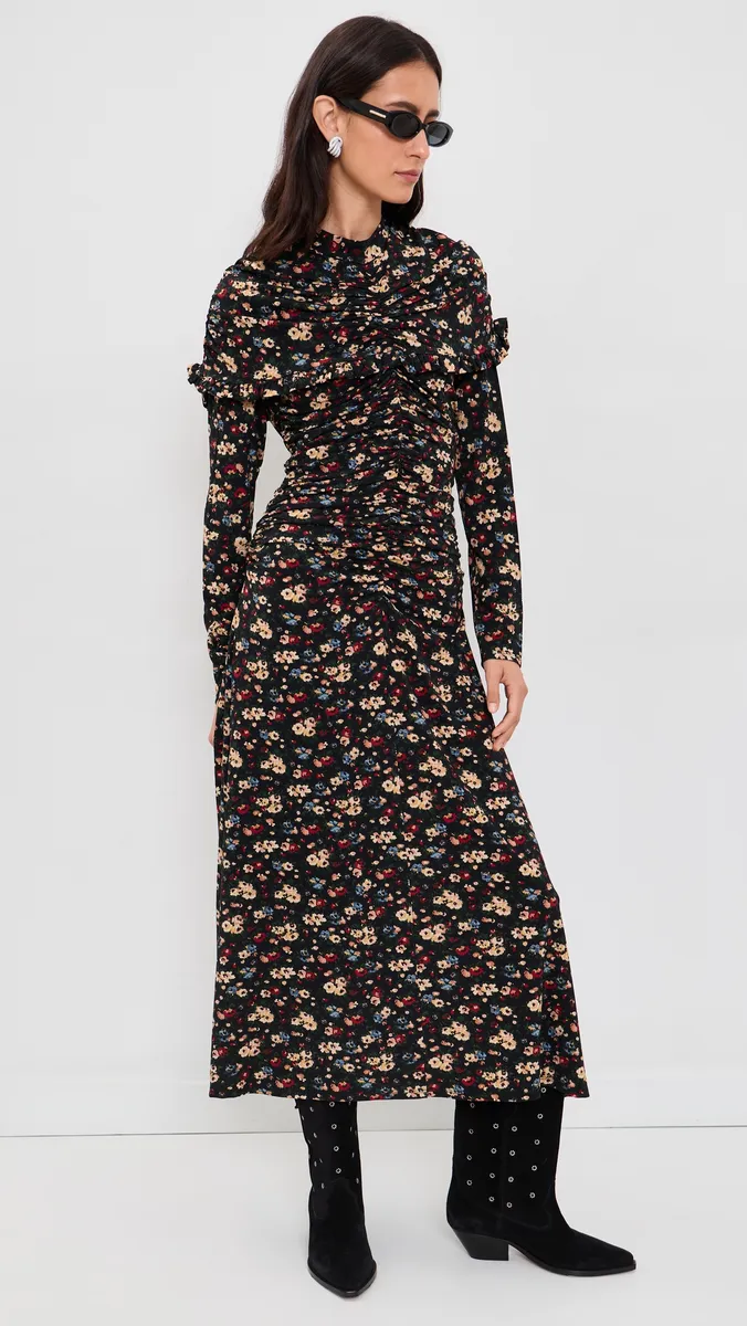 Sea Kaiya Floral Ruffle Midi Dress | Thumbnail 5