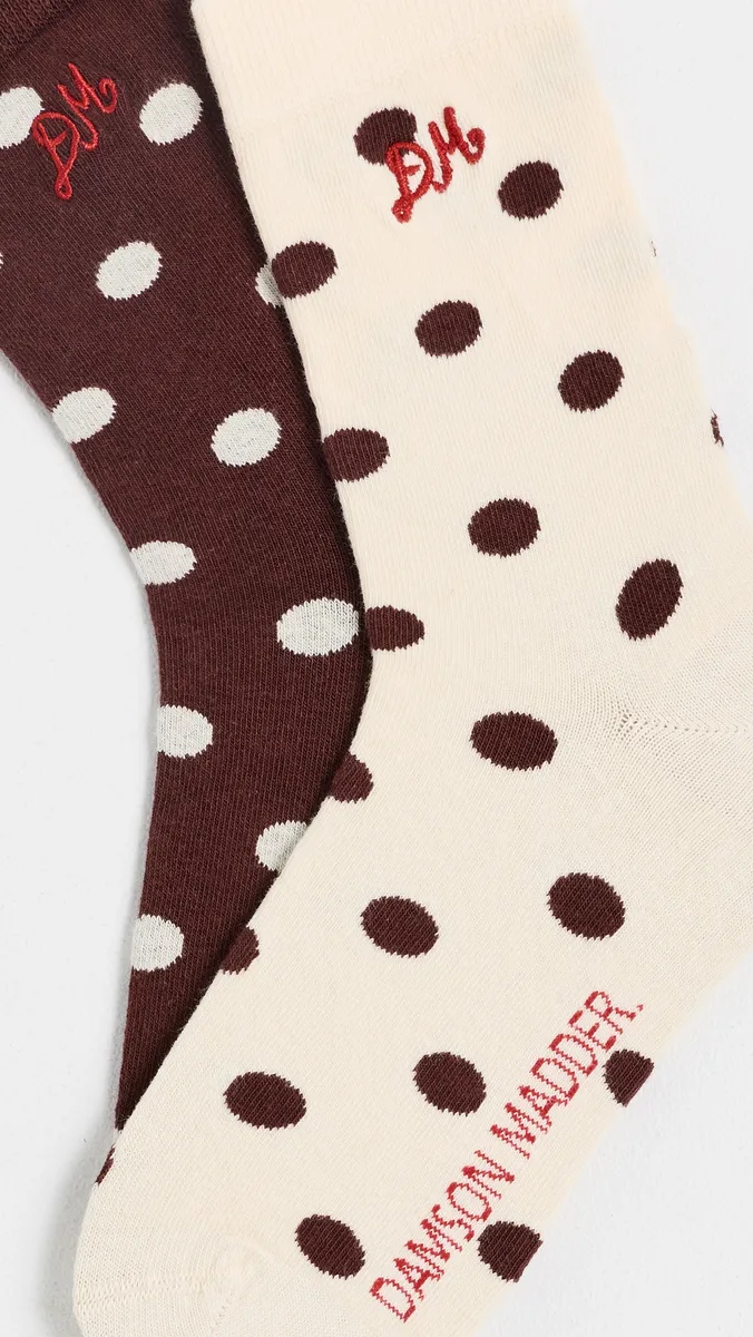 Damson Madder Spot Socks 2-Pack | Thumbnail 3 Damson Madder Spot Socks 2-Pack | Thumbnail 3
