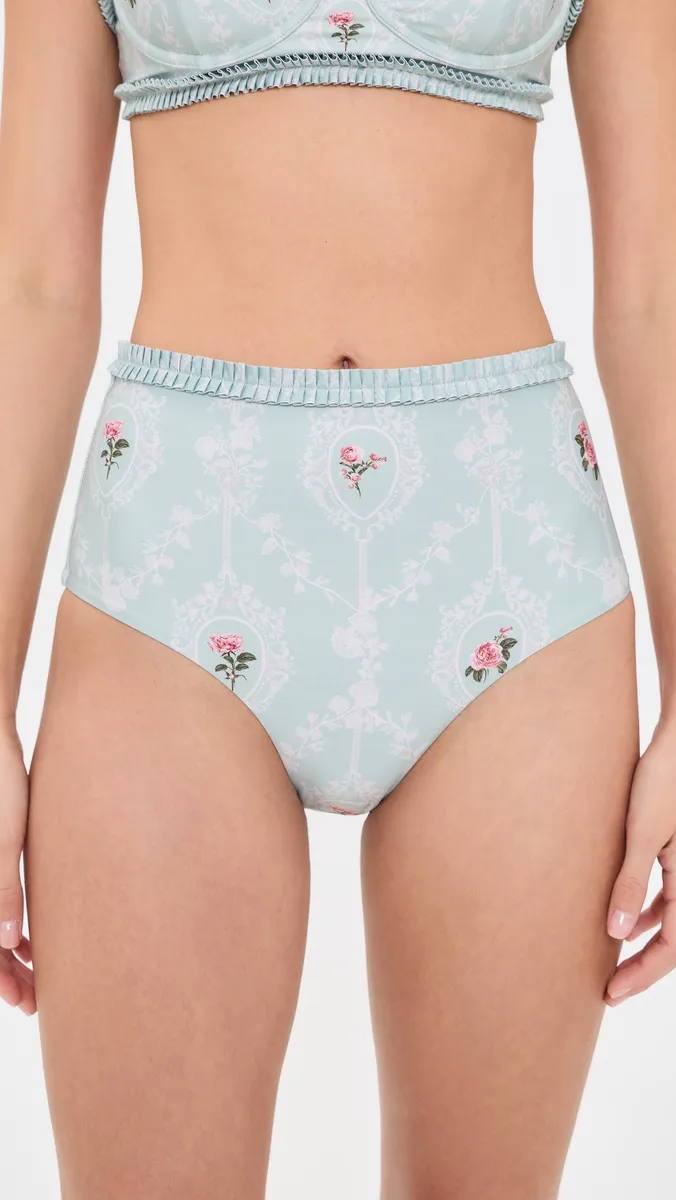 Agua by Agua Bendita Nopal Nostalgia Bikini Bottoms | Thumbnail 2