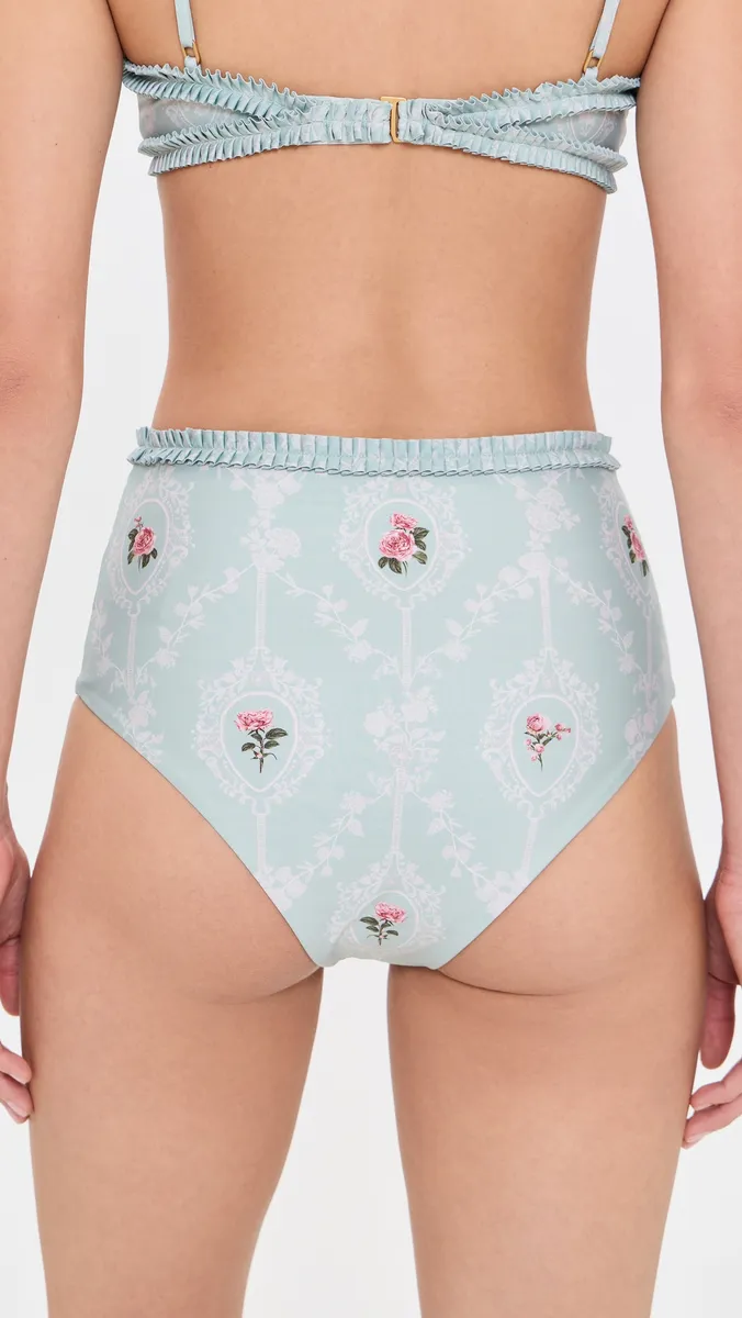 Agua by Agua Bendita Nopal Nostalgia Bikini Bottoms | Thumbnail 3