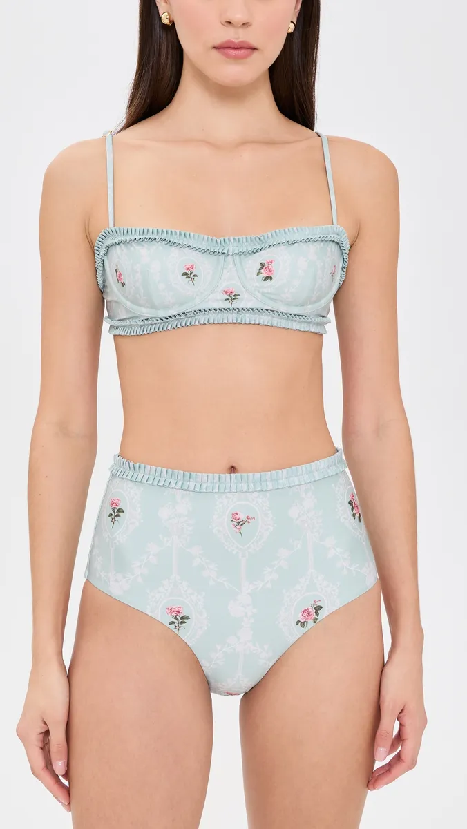 Agua by Agua Bendita Nopal Nostalgia Bikini Bottoms | Thumbnail 4