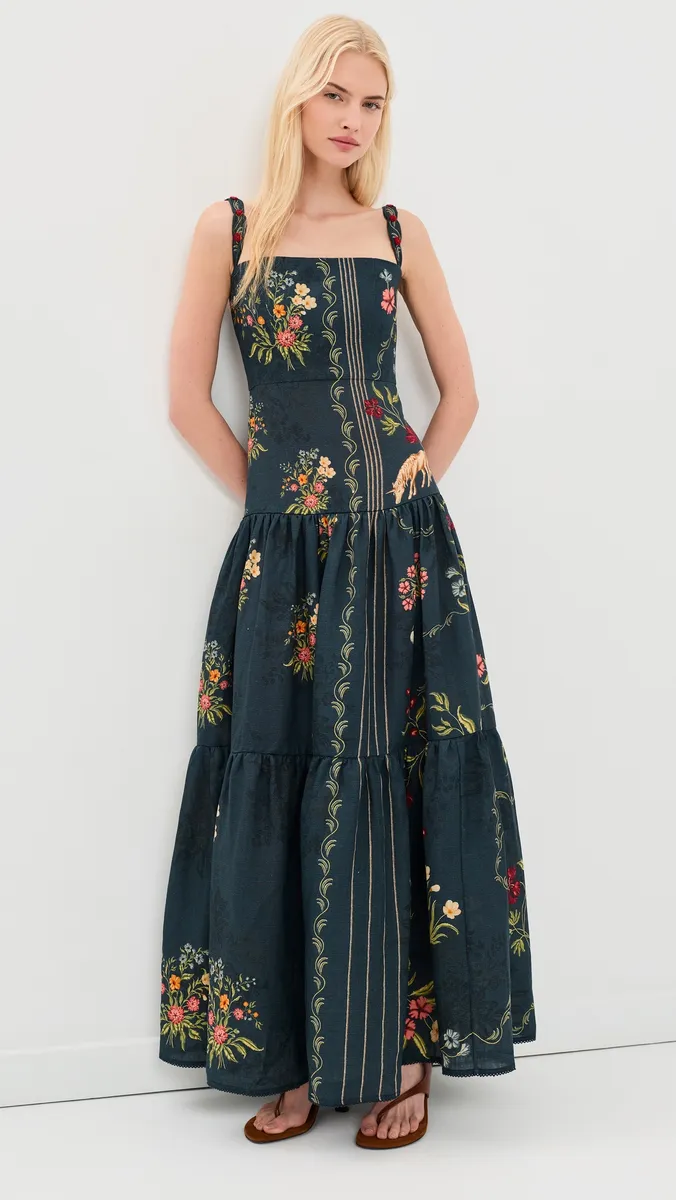 Agua by Agua Bendita Lima Isolda Linen Maxi Dress | Thumbnail 2 Agua by Agua Bendita Lima Isolda Linen Maxi Dress | Thumbnail 2