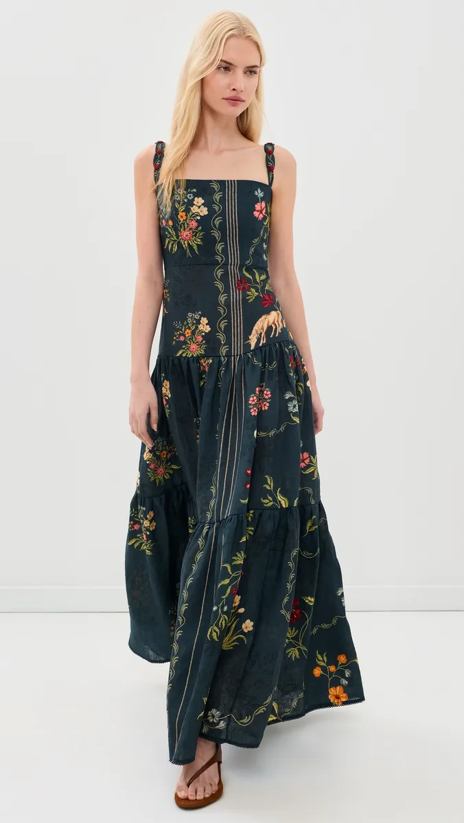 Agua by Agua Bendita Lima Isolda Linen Maxi Dress | Thumbnail 5 Agua by Agua Bendita Lima Isolda Linen Maxi Dress | Thumbnail 5