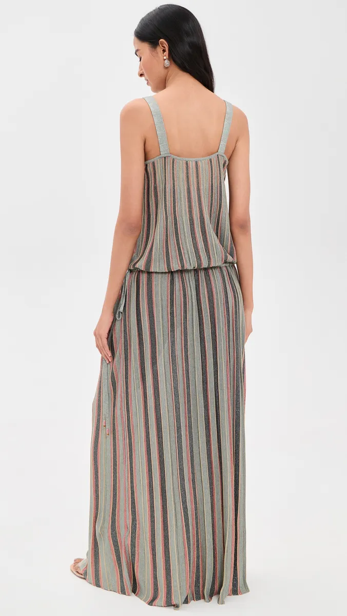 Zimmermann Echo Metallic Stripe Dress | Thumbnail 3