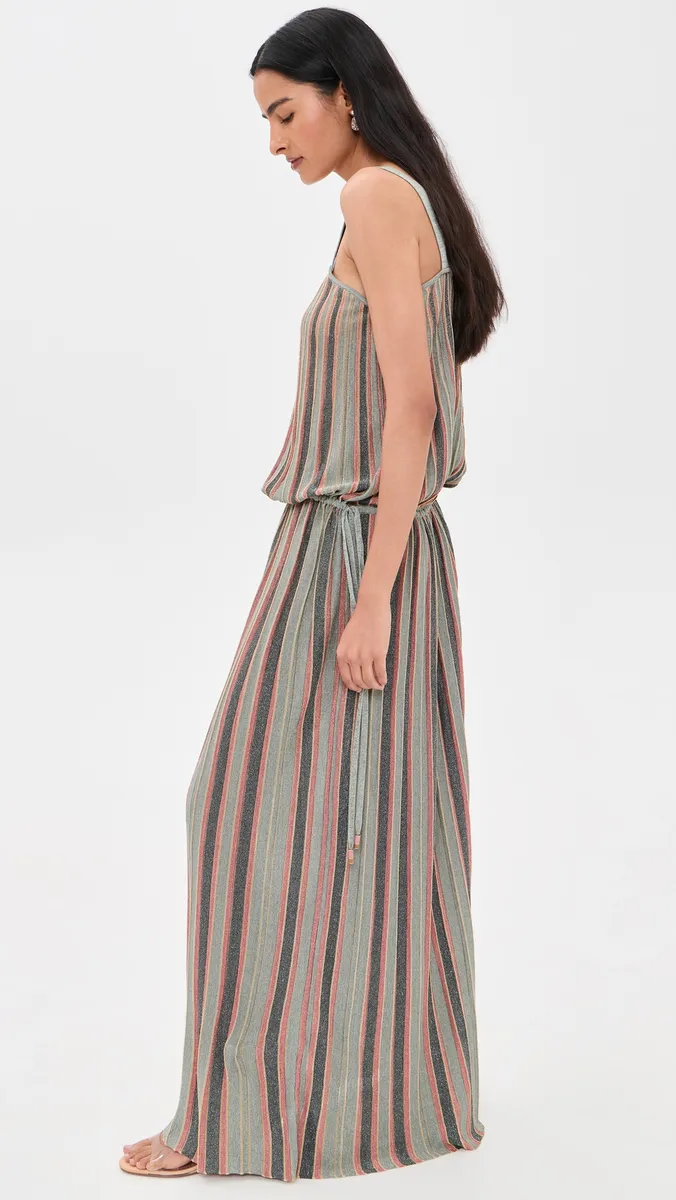 Zimmermann Echo Metallic Stripe Dress | Thumbnail 4