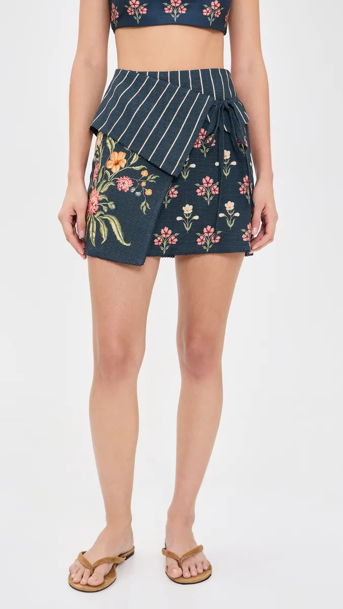 Agua by Agua Bendita Arte Isolda Linen Skirt | Thumbnail 2 Agua by Agua Bendita Arte Isolda Linen Skirt | Thumbnail 2