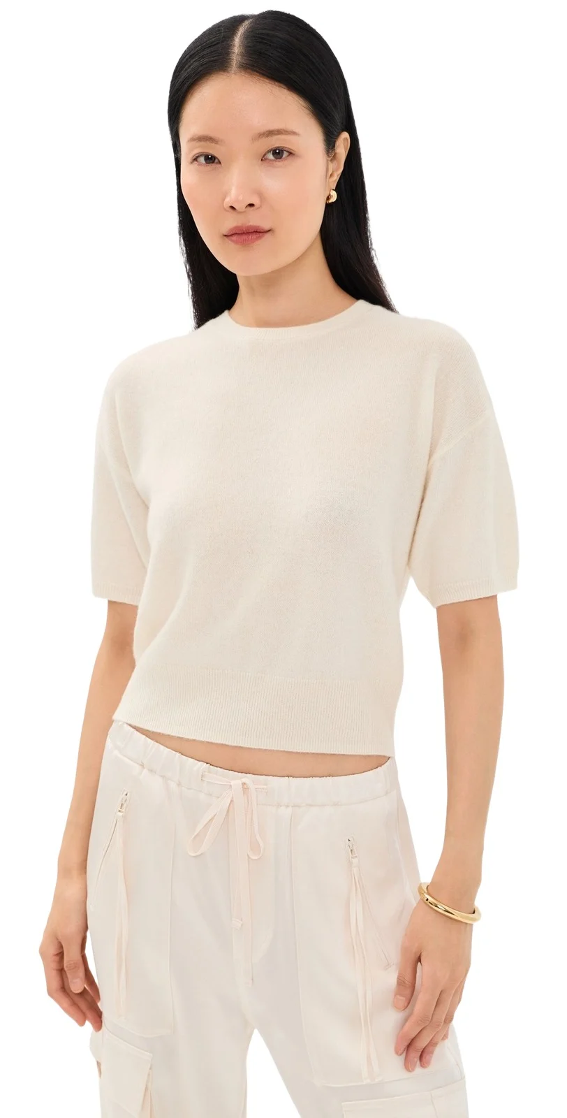 Sablyn Evie Relaxed Short Sleeve Cashmere Tee