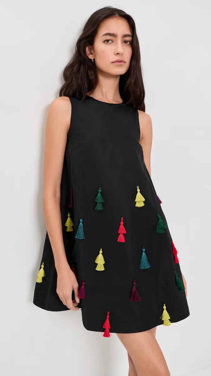 SIMONMILLER Gianna Taffeta Tassel Mini Dress | Thumbnail 2 SIMONMILLER Gianna Taffeta Tassel Mini Dress | Thumbnail 2