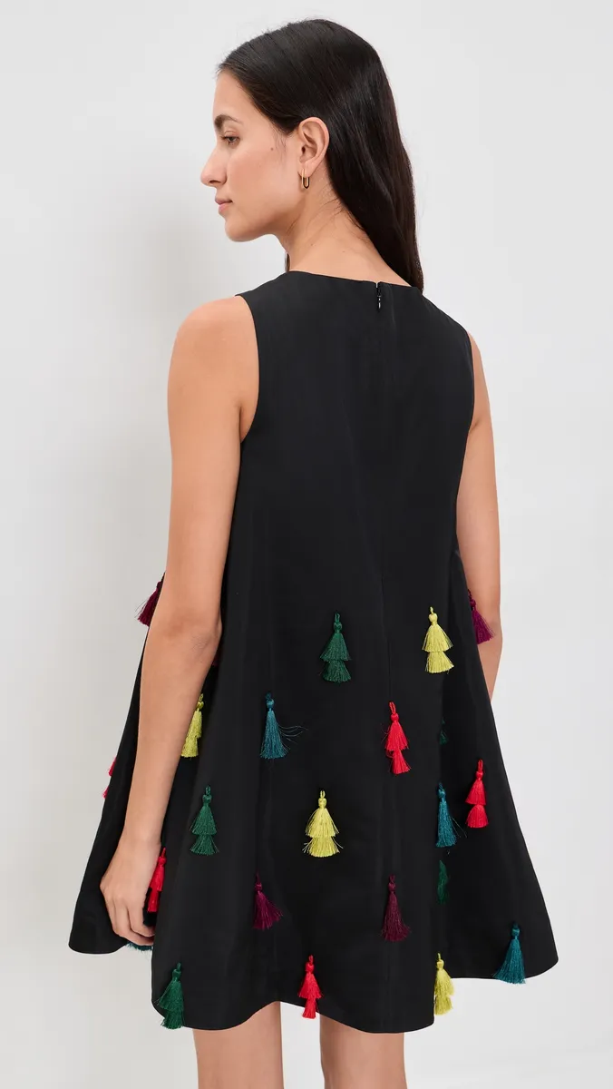 SIMONMILLER Gianna Taffeta Tassel Mini Dress | Thumbnail 3 SIMONMILLER Gianna Taffeta Tassel Mini Dress | Thumbnail 3