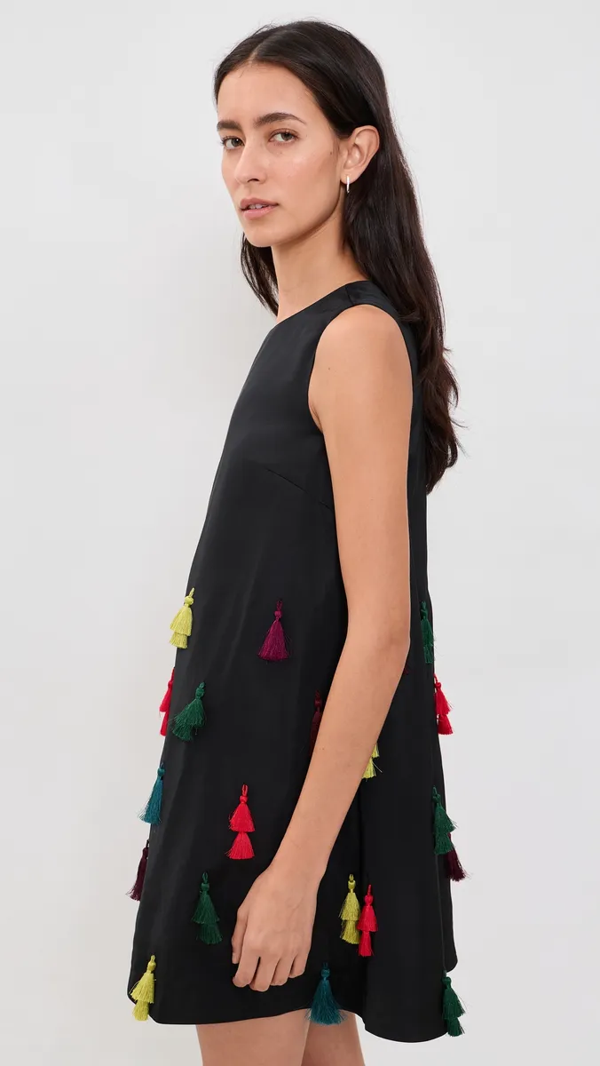 SIMONMILLER Gianna Taffeta Tassel Mini Dress | Thumbnail 4 SIMONMILLER Gianna Taffeta Tassel Mini Dress | Thumbnail 4