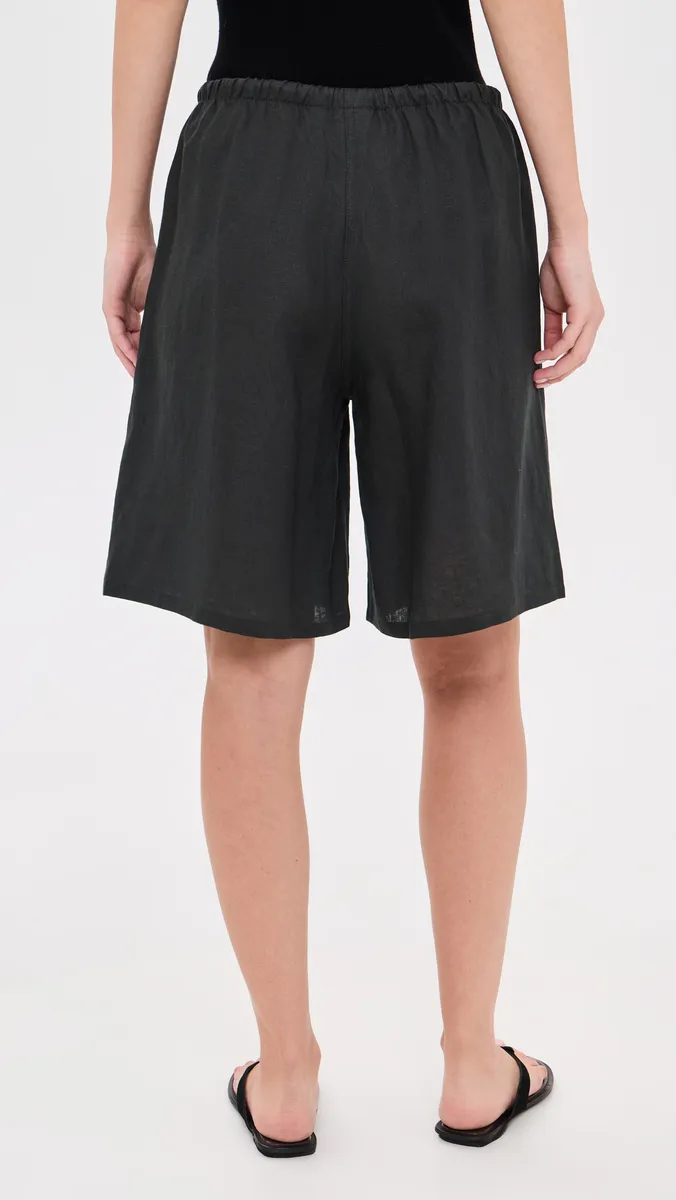 Comme Si Drawstring Bermuda Linen Shorts | Thumbnail 3 Comme Si Drawstring Bermuda Linen Shorts | Thumbnail 3