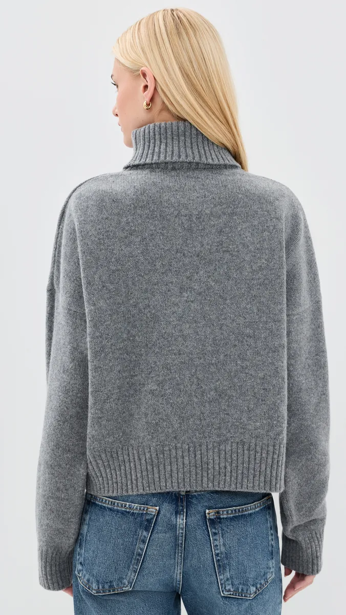 Sporty & Rich SR Flag Wool Turtleneck Pullover | Thumbnail 3 Sporty & Rich SR Flag Wool Turtleneck Pullover | Thumbnail 3