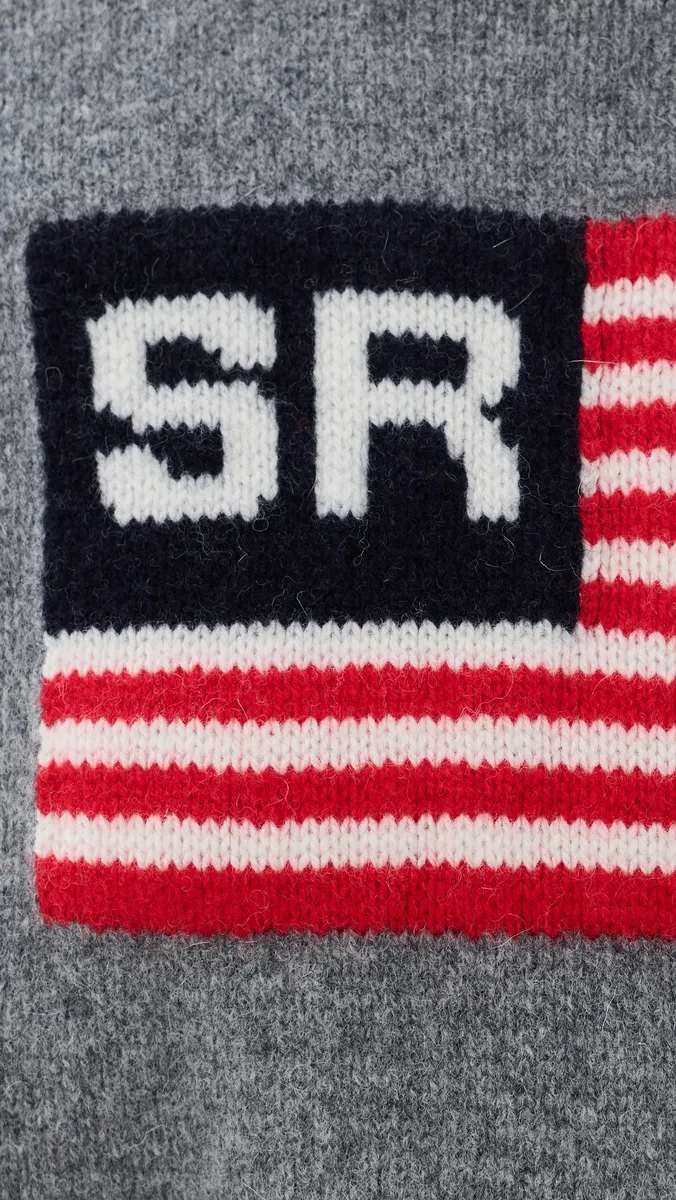 Sporty & Rich SR Flag Wool Turtleneck Pullover | Thumbnail 6 Sporty & Rich SR Flag Wool Turtleneck Pullover | Thumbnail 6