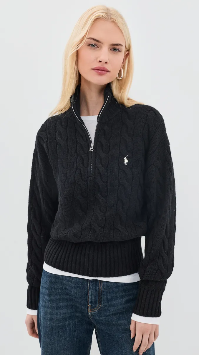 Polo Ralph Lauren Mock Neck Cable Knit Pullover | Thumbnail 2 Polo Ralph Lauren Mock Neck Cable Knit Pullover | Thumbnail 2