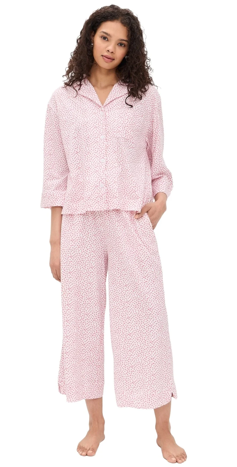 Petite Plume Olivia Wide Leg Pajamas Set