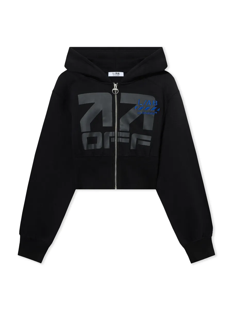 Off-White L/AB Crop Zip Hoodie | Thumbnail 2 Off-White L/AB Crop Zip Hoodie | Thumbnail 2