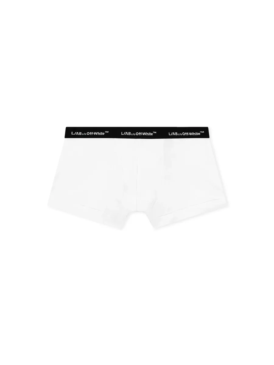 Off-White L/AB Logo Waistband Trunks - 3 Pack | Thumbnail 2 Off-White L/AB Logo Waistband Trunks - 3 Pack | Thumbnail 2