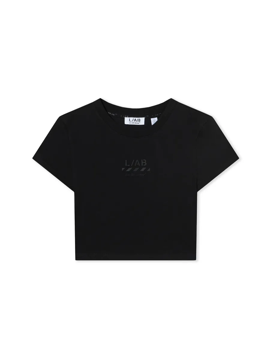 Off-White L/AB Basic Cropped T-Shirt | Thumbnail 2 Off-White L/AB Basic Cropped T-Shirt | Thumbnail 2