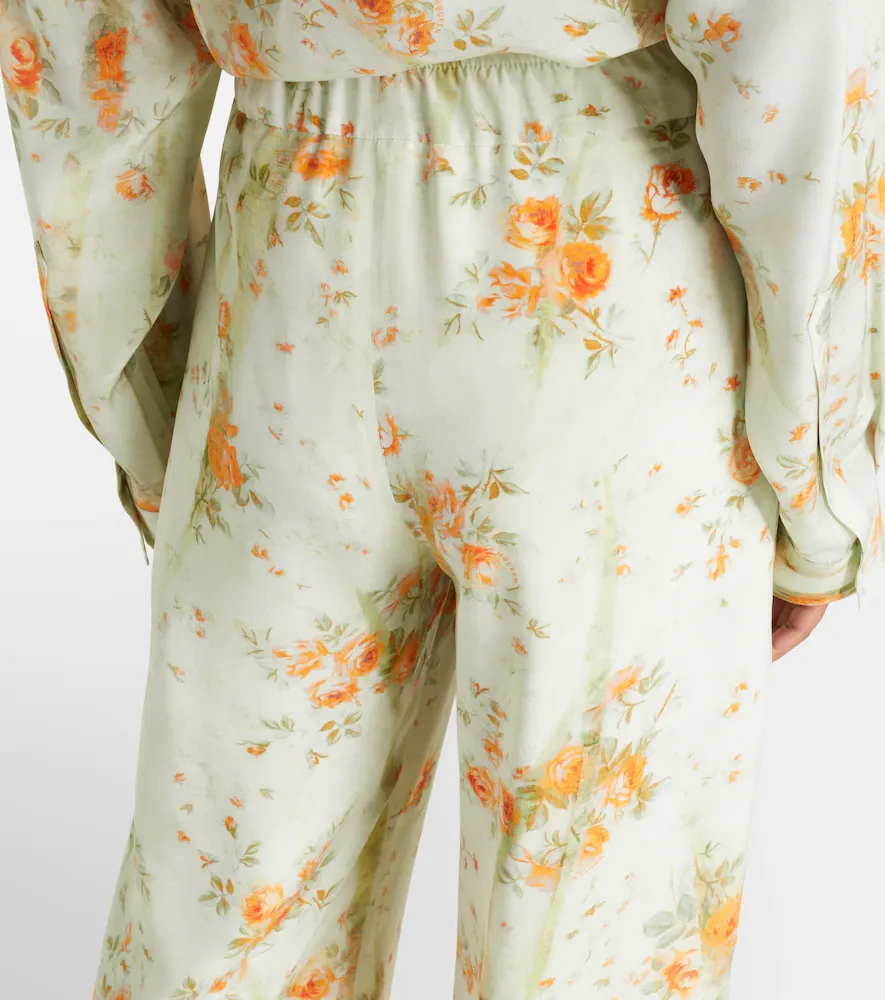 Alexander McQueen Floral silk crêpe de chine pajama pants | Thumbnail 5 Alexander McQueen Floral silk crêpe de chine pajama pants | Thumbnail 5