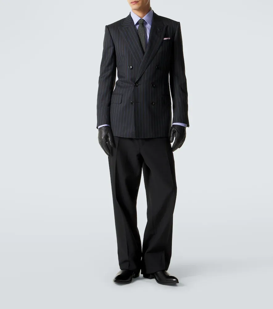 Tom Ford Pinstripe double-breasted wool blazer | Thumbnail 7 Tom Ford Pinstripe double-breasted wool blazer | Thumbnail 7