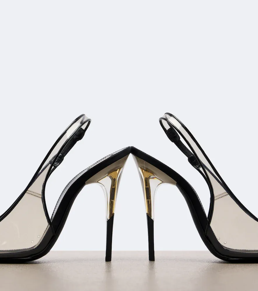 Saint Laurent Sibyl embellished TPU slingback pumps | Thumbnail 2 Saint Laurent Sibyl embellished TPU slingback pumps | Thumbnail 2