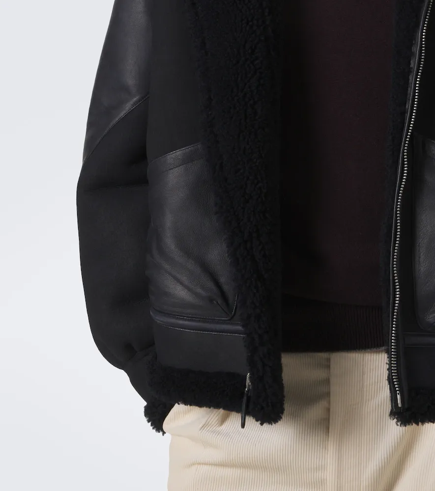 Ralph Lauren Purple Label Lutton shearling-lined leather jacket | Thumbnail 2