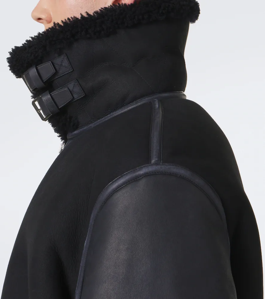 Ralph Lauren Purple Label Lutton shearling-lined leather jacket | Thumbnail 4