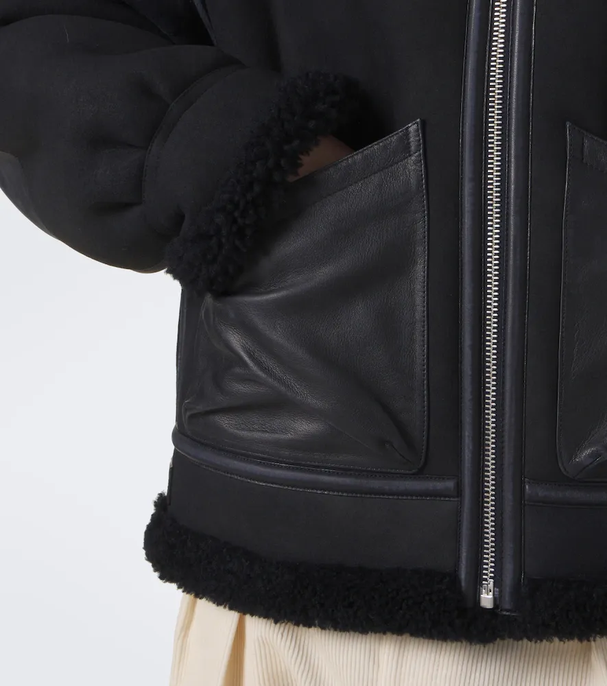 Ralph Lauren Purple Label Lutton shearling-lined leather jacket | Thumbnail 5