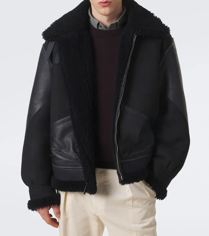 Ralph Lauren Purple Label Lutton shearling-lined leather jacket | Thumbnail 7